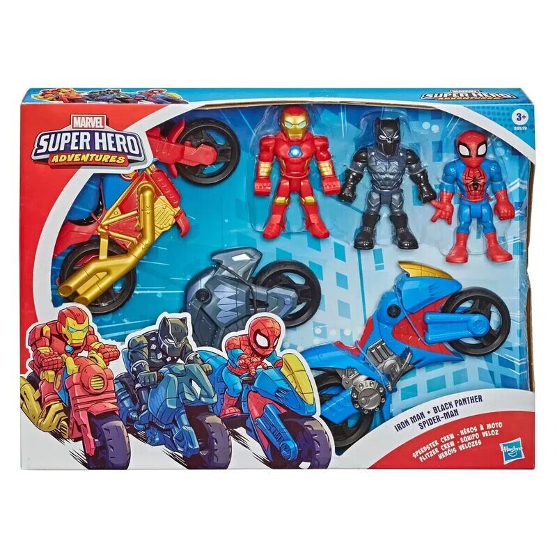 Marvel 3 Pack Super Hero Adventures Figures