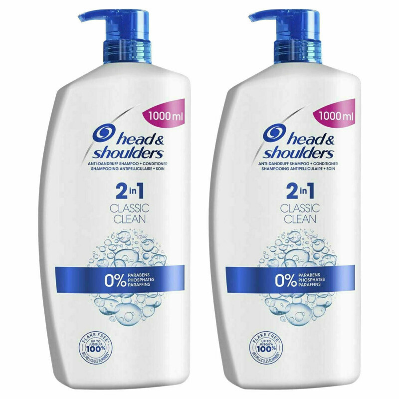 Head & Shoulders 2 x 1L Classic 2-in-1 Shampoo & Conditioner