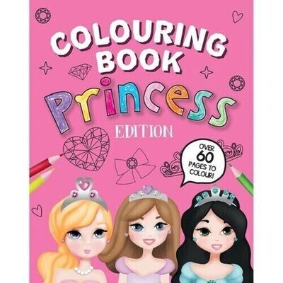 Children's A4 Colouring Book Princess Edition Over 60 Pages To Colour Kid's Gift