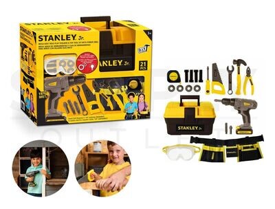 Stanley Jr 21 Piece Role Play Toolbox & Toy Tool Set