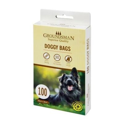 Groundsman 100 Pack Doggy Bags Lemon Scented