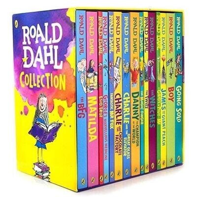 Roald Dahl Classic Collection Reading Books 15 Box Set 7+ Years Children's Gift