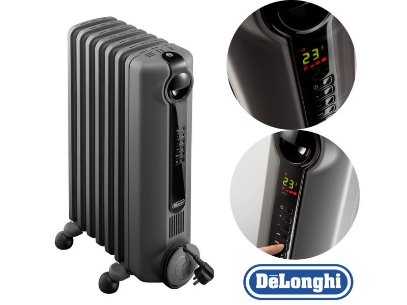 Delonghi Radia S Grey 1.5KW Electric Digital Radiator