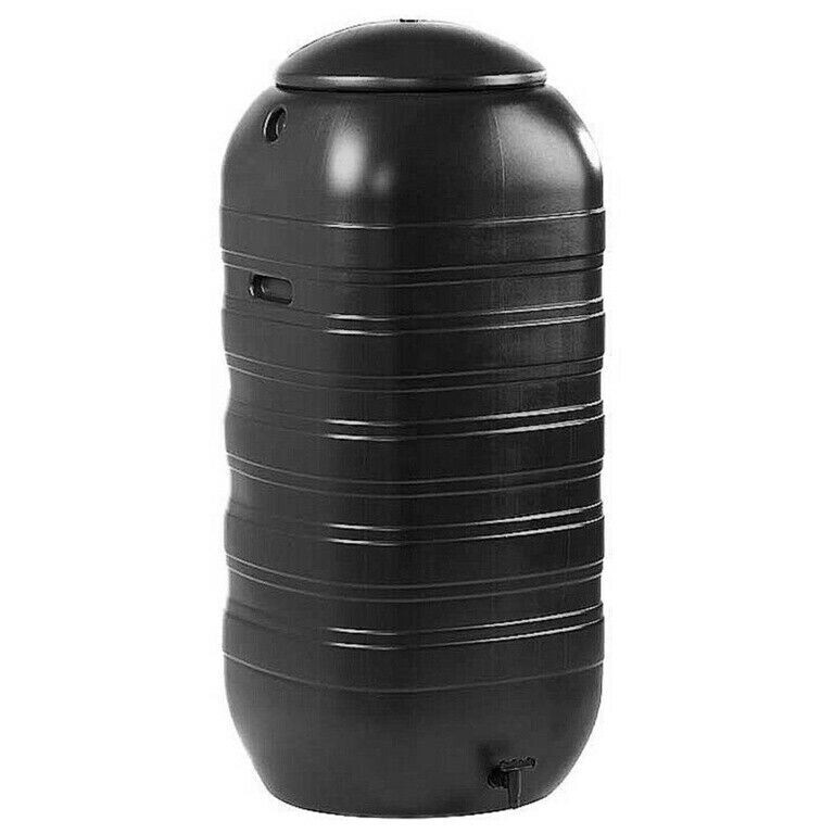 Ward Slimline Water Butt Space Saving Corner Shaped Garden Plants Rain 250L Black