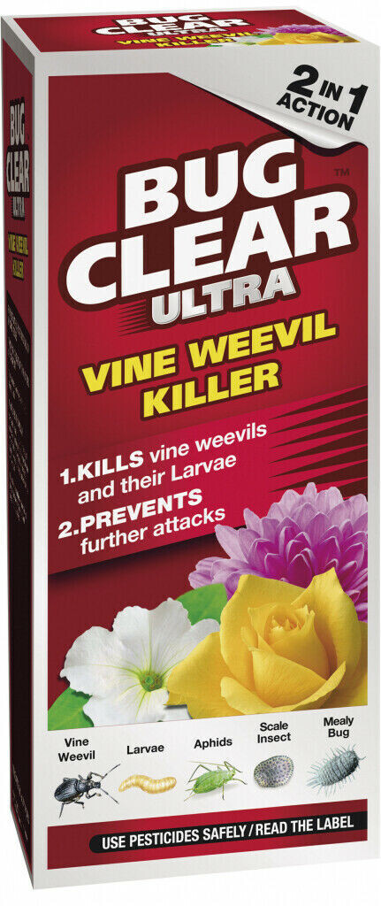 Bug Clear Ultra Concentrate Vine Weevil Flowers Fruit Veg Bug Killer 480ml