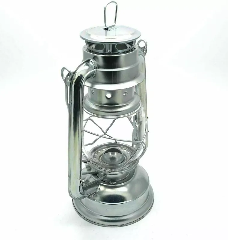Hurricane Storm Paraffin Oil Lamp Lantern Camping Oil Light Metal Camping