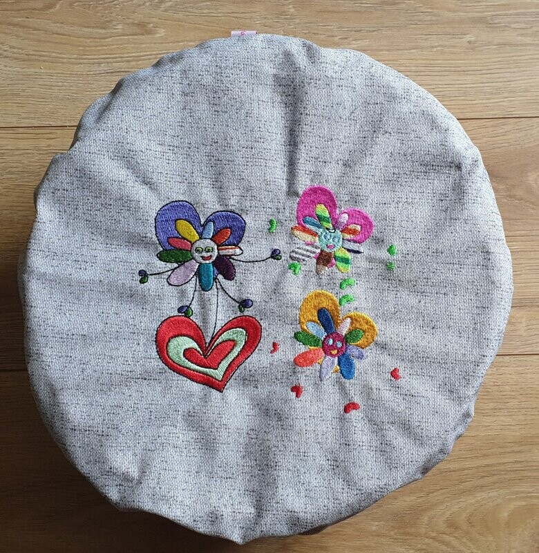 COUVRE PLAT FLEURS RIGOLOTES