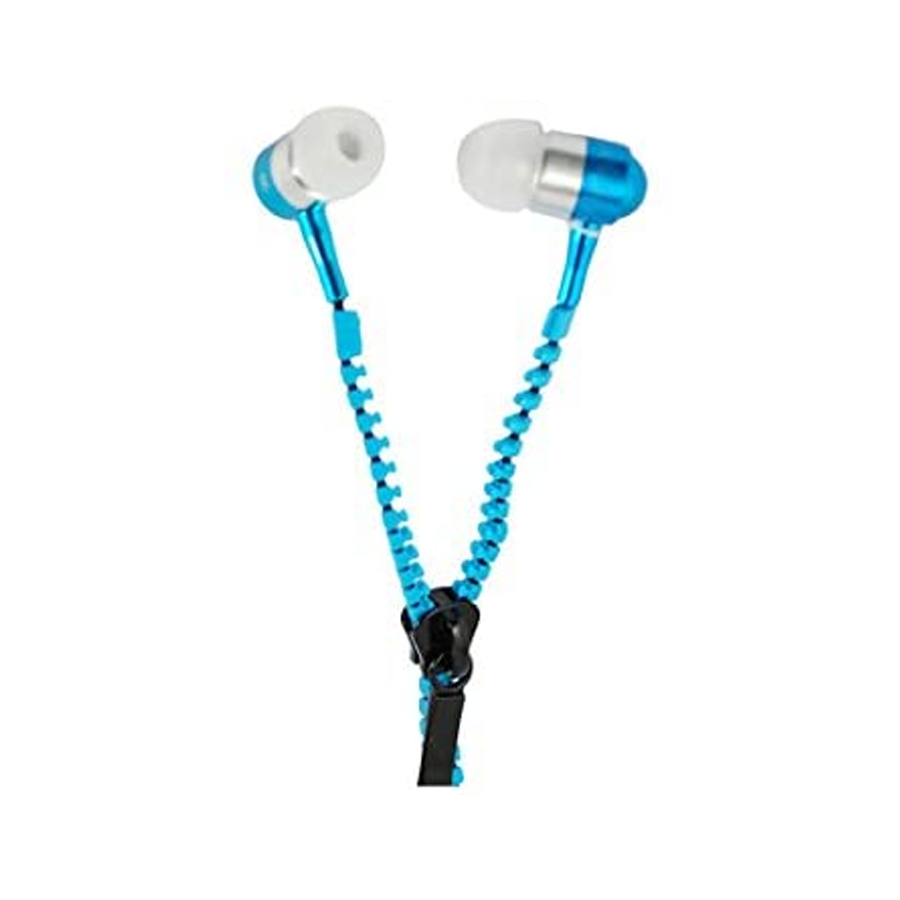 Auricolari TAHITI Stereo zip con Microfono Blue