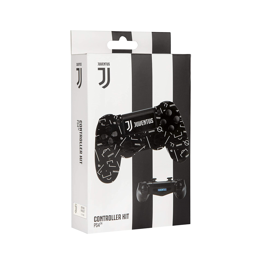 Controller Kit  (Cover + Thumb Grips + Stickers) Black  FC JUVENTUS