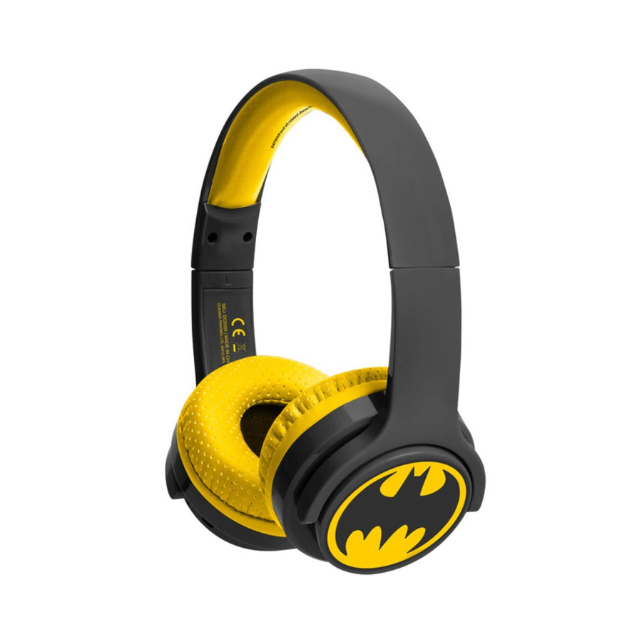 Cuffie Batman Symbol Wireless  per bambini 3-7 (max 85 db) jack 3.5 mm