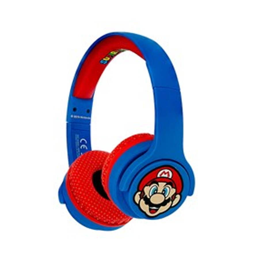 Cuffie Super Mario Bluetooth per bambini 3-7 (max 85db) jack 3.5 mm