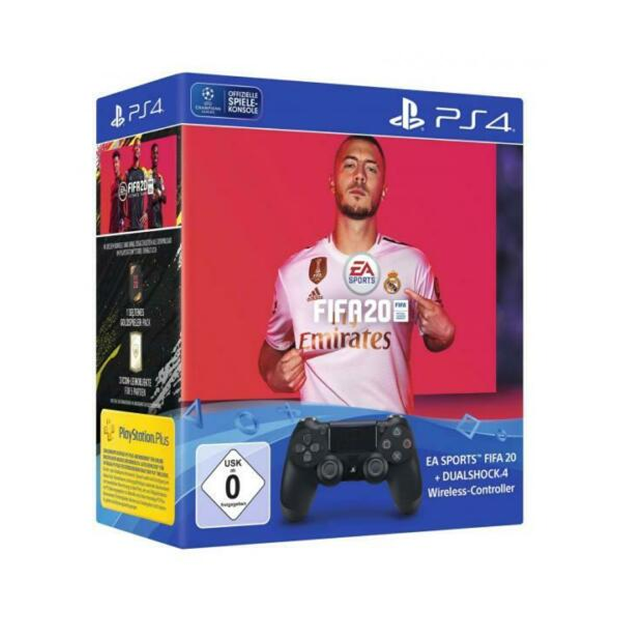 Dualshock 4 wireless controller Jet Black + FIFA 20