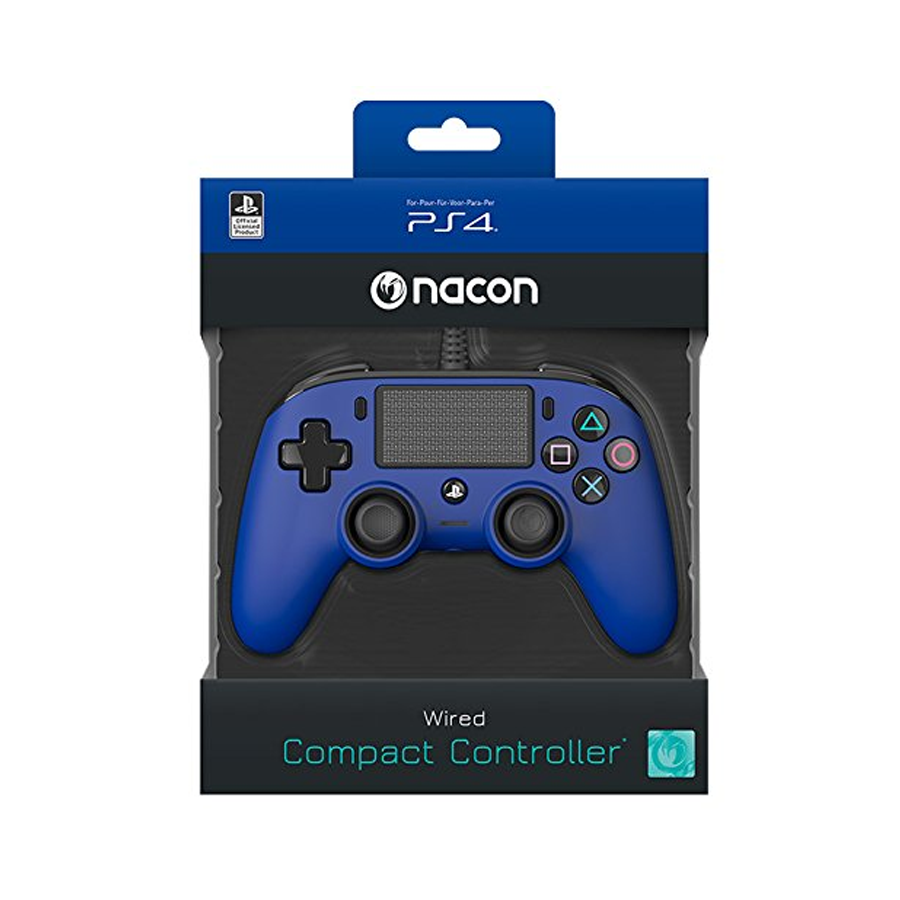 Nacon Pad Ps4 Wired Blu