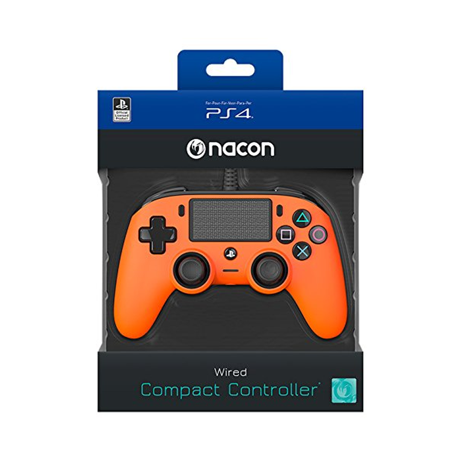 Nacon Pad Ps4 Wired Orange