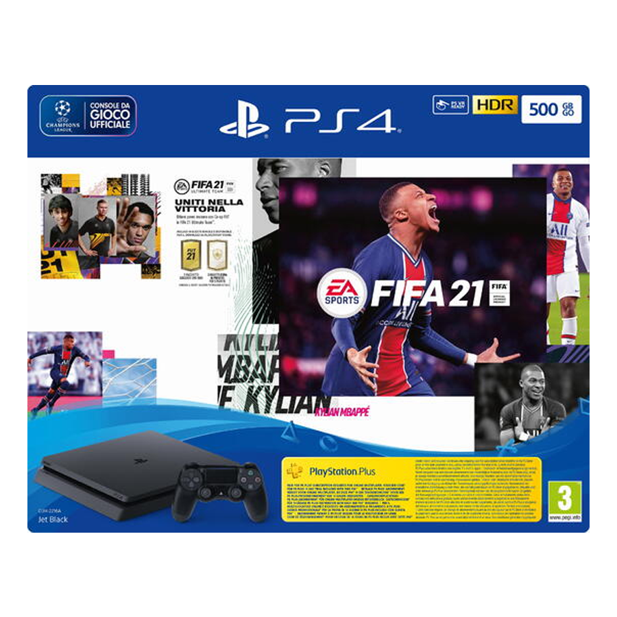 PLAYSTATION 4  500GB + FIFA 21 + FUT 21 VCH