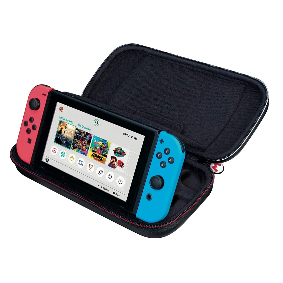 Switch Game Traveler Deluxe Case Grigio Super Mario