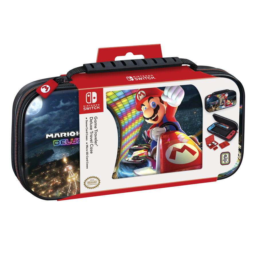 Switch Game Traveler Deluxe Travel Case Mario Kart nero Switch Game Traveler Deluxe Travel Case Mario Kart nero