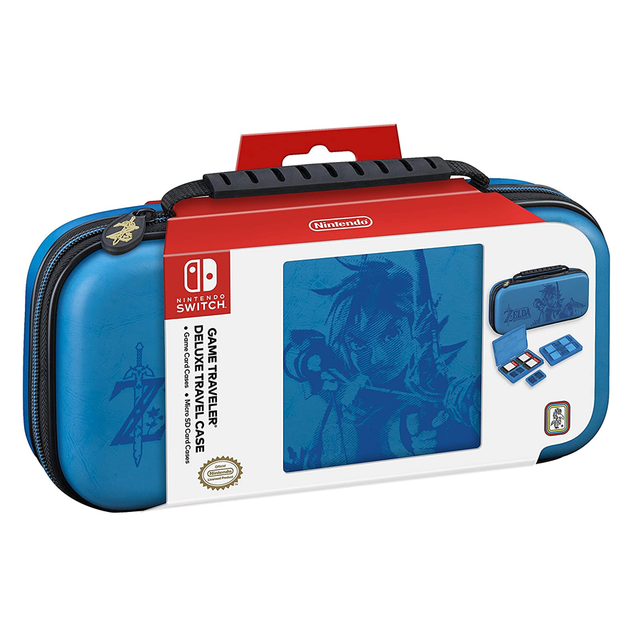 Switch  Game Traveler Deluxe Travel Case Zelda Blue