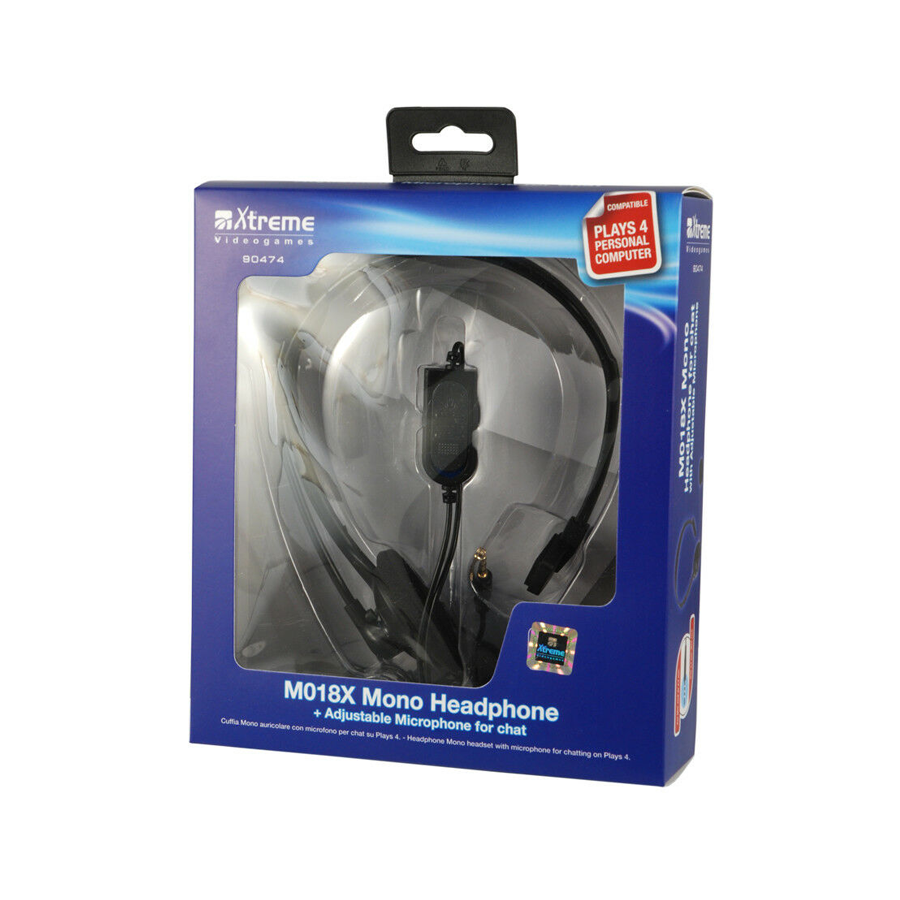 Xtreme M018X Mono HeadPhone (cuffia con microfono compatibile PS4)