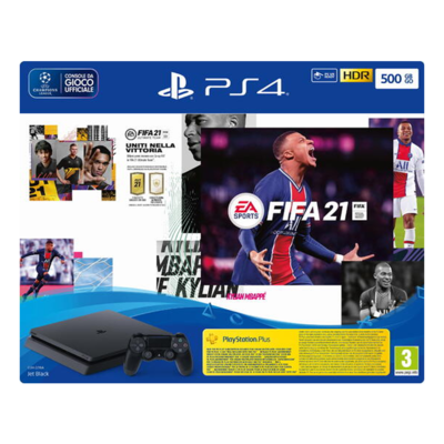 PLAYSTATION 4  500GB + FIFA 21 + FUT 21 VCH