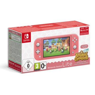 Nintendo Switch Lite Corallo + Animal Crossing  New Horizons