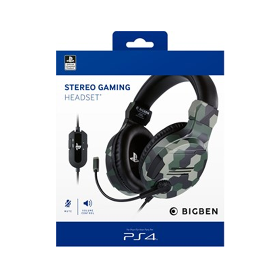 Stereo Gaming Headset - Green Camouflage