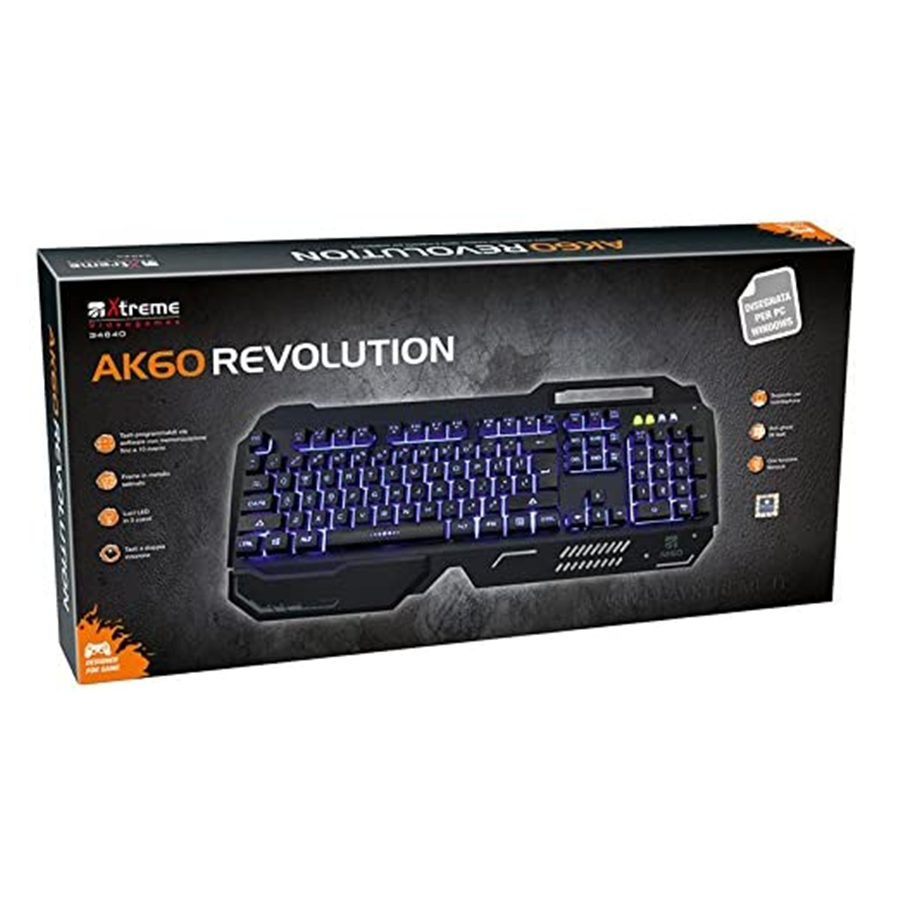 AK60 Black Metal Tastiera Gaming