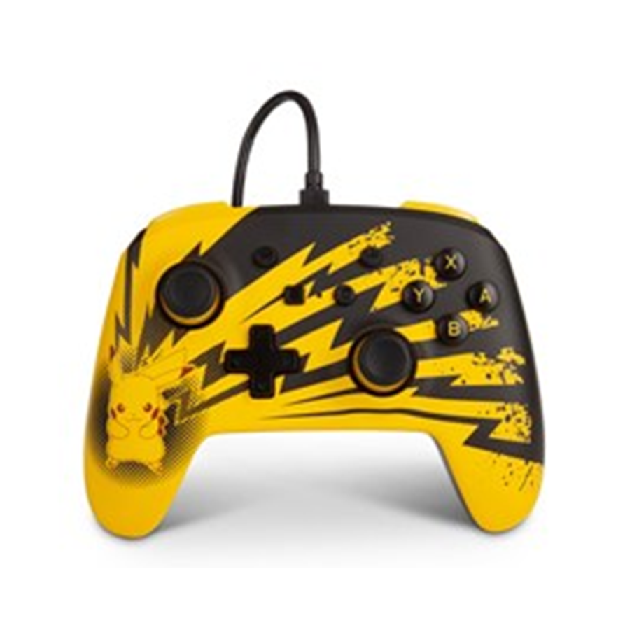 Nintendo Switch: Enhanced Wired Controller: Lightning Pikachu