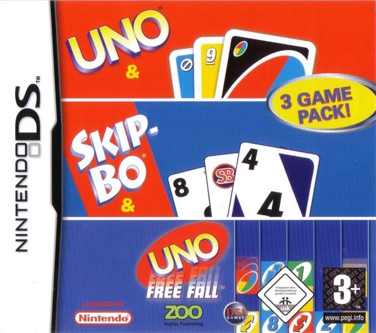 3 GAME PACK UNO - SKI BO - UNO FREE FALL