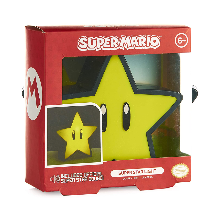 NINTENDO Super Mario: Lampada Stella con Suoni (USB)