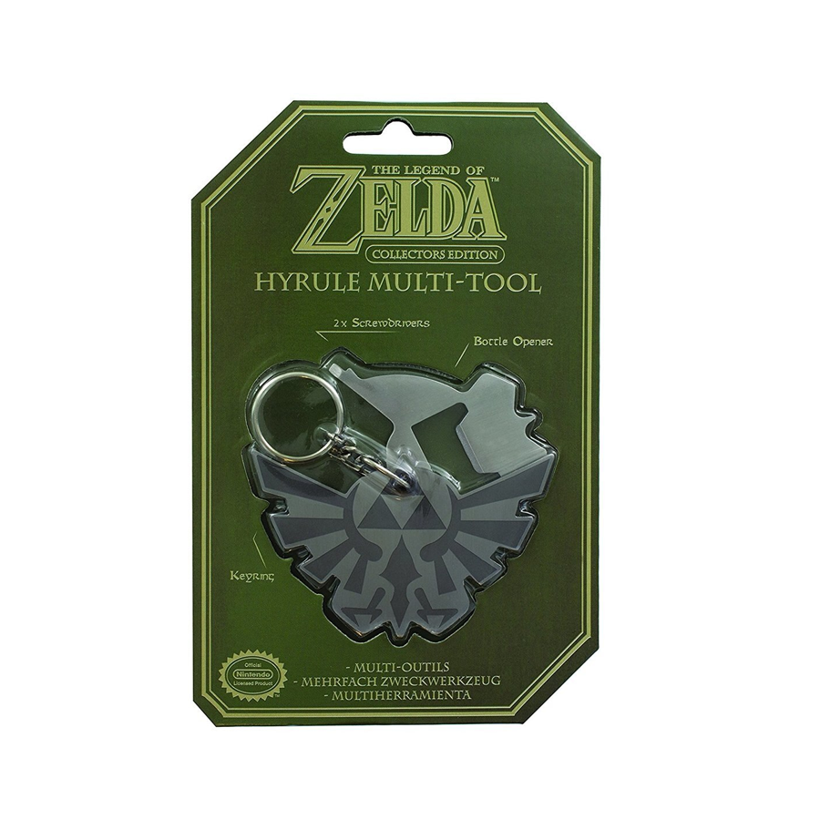 Nintendo Zelda Hyrule  Portachiavi 3 in 1 multifunzione (portachiavi, apri bottiglia, cacciavite)