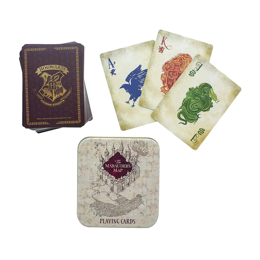 Harry Potter Marauders Map Mazzo con 52 carte da gioco &amp; 2 jokers serigrafato