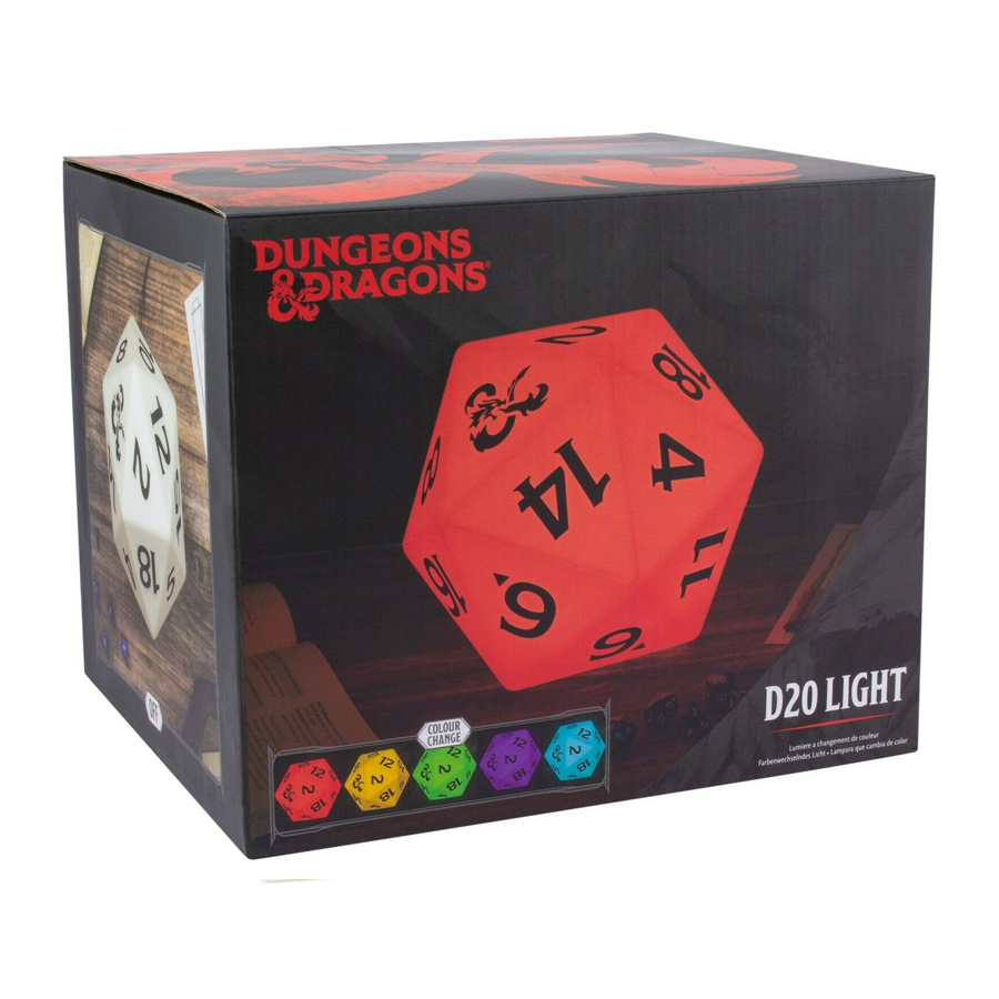Dungeons &amp; Dragons D20 Lampada Multicolore