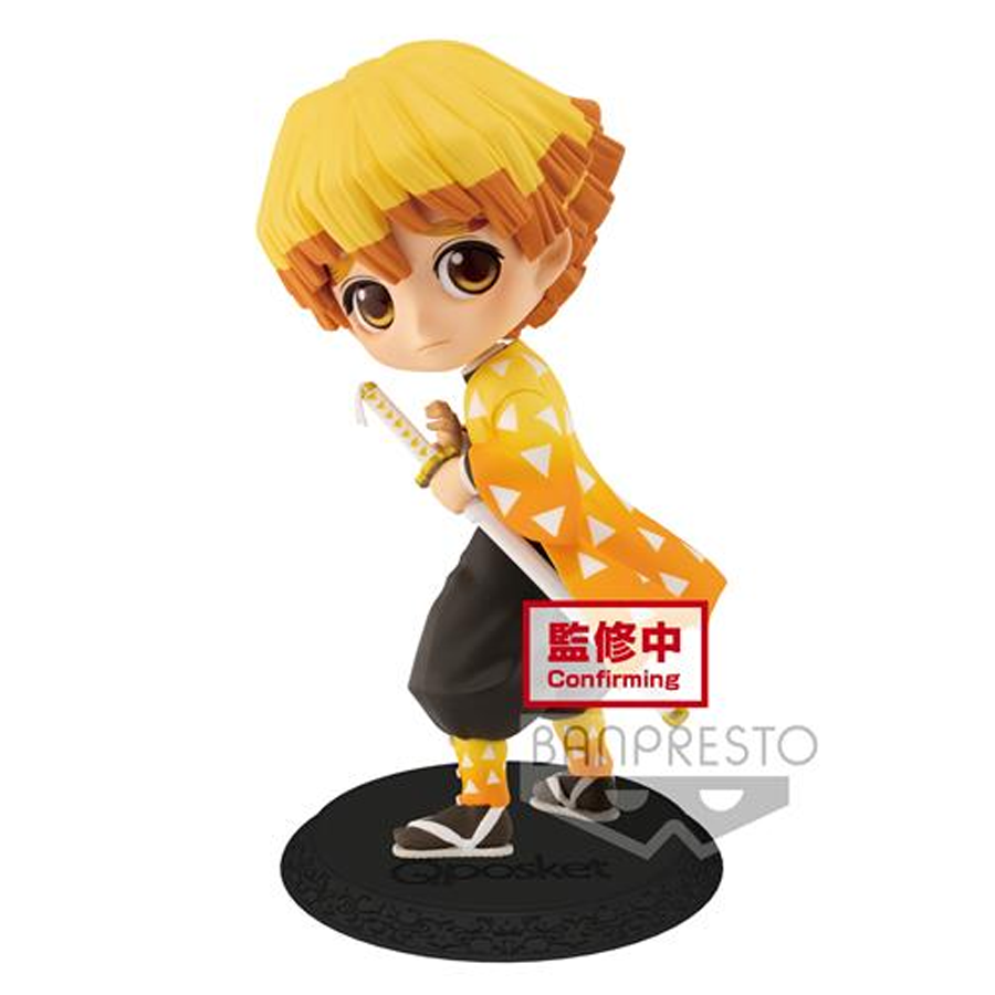 16802 - Demon Slayer - Q Posket - Zenitsu Agatsuma (Normal Color Ver.) - Figure 14Cm