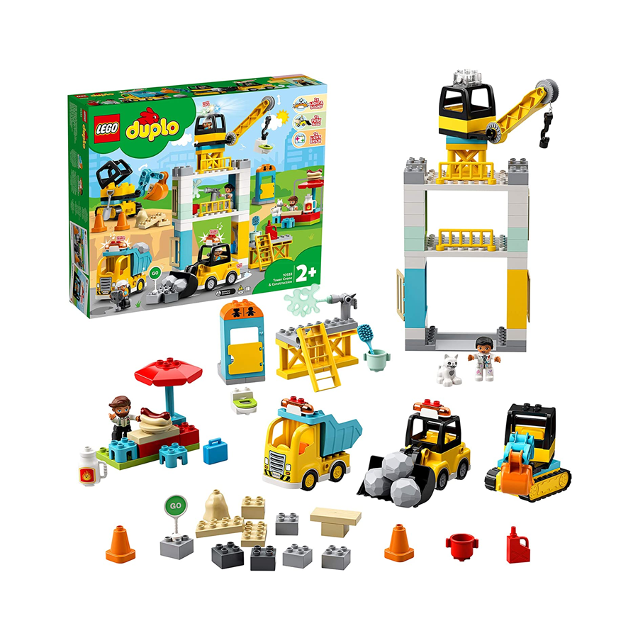 10933 Cantiere edile con gru a torre