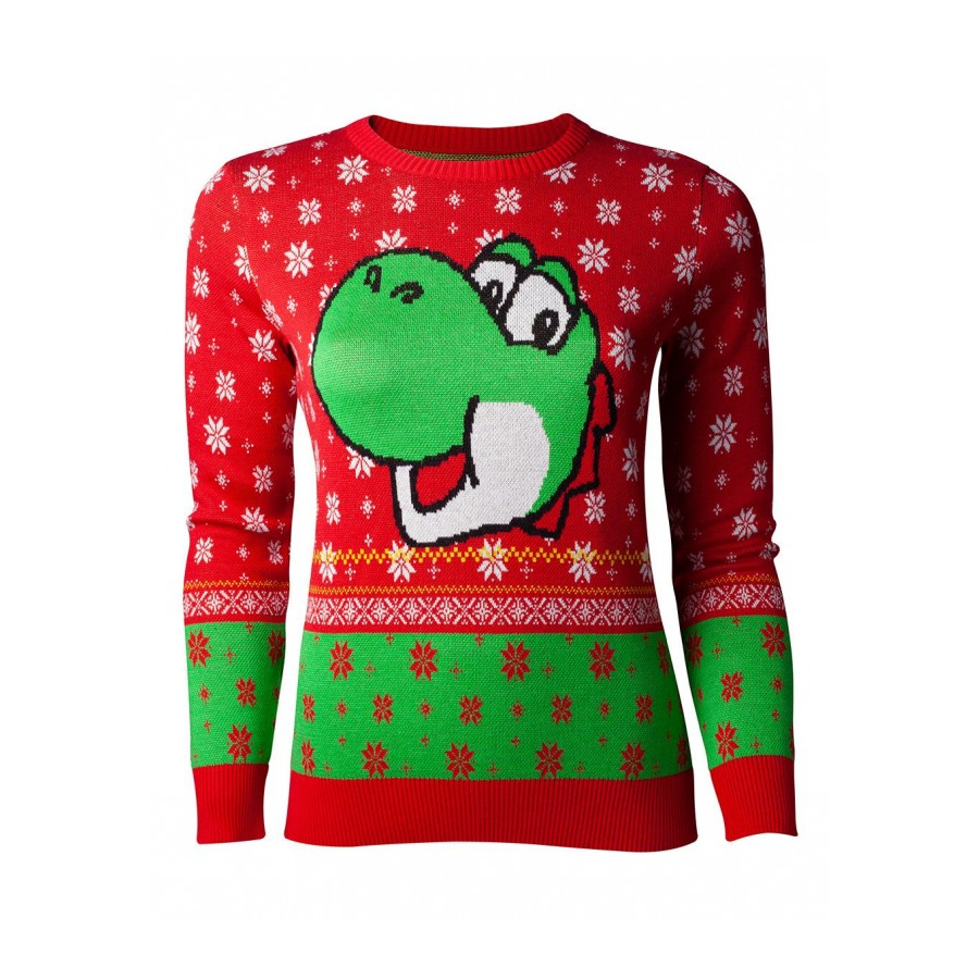 NINTENDO SUPER MARIO - Yoshi  Maglione Donna Jumper (XS)