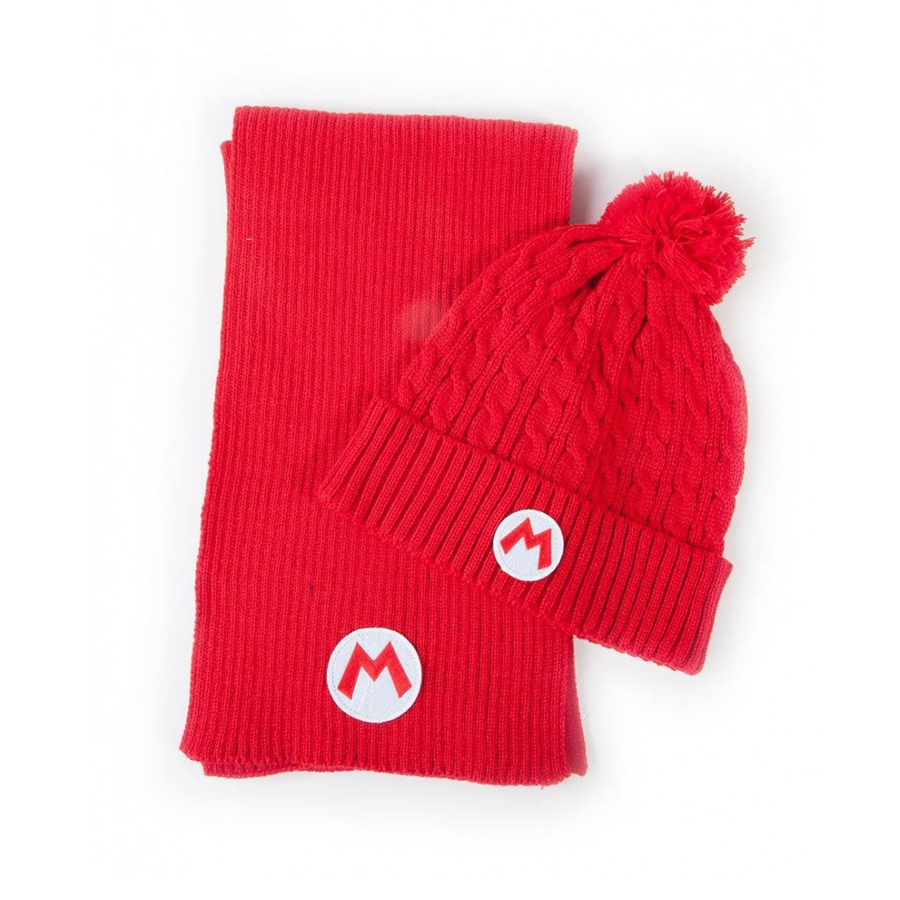 NINTENDO SUPER MARIO  BERRETTO &amp; SCIARPA  GIFT SET