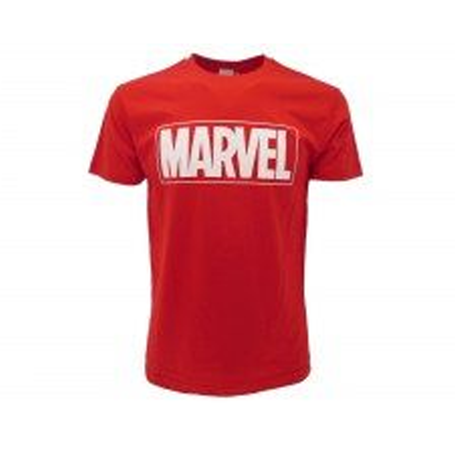 MARVEL  LOGO  T-shirt  S  red