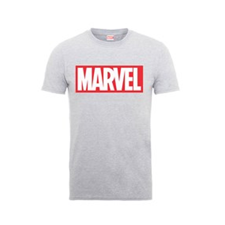 MARVEL  LOGO  T-shirt  S  grigia