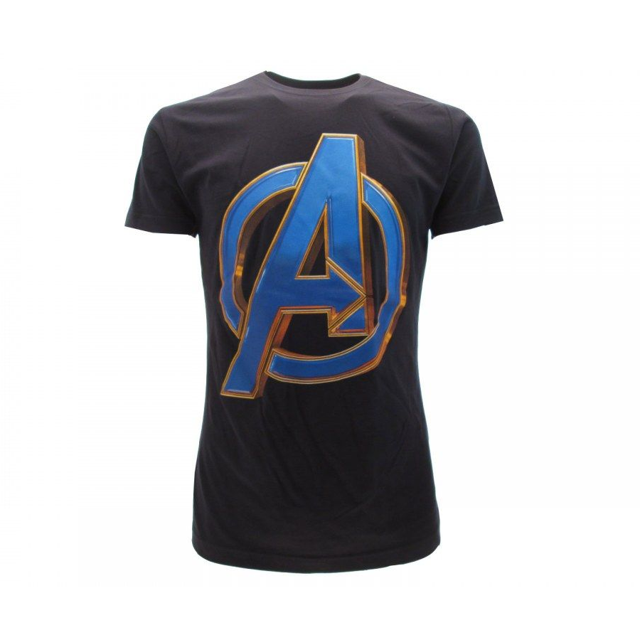 MARVEL AVENGERS  LOGO  T-shirt  M  nera
