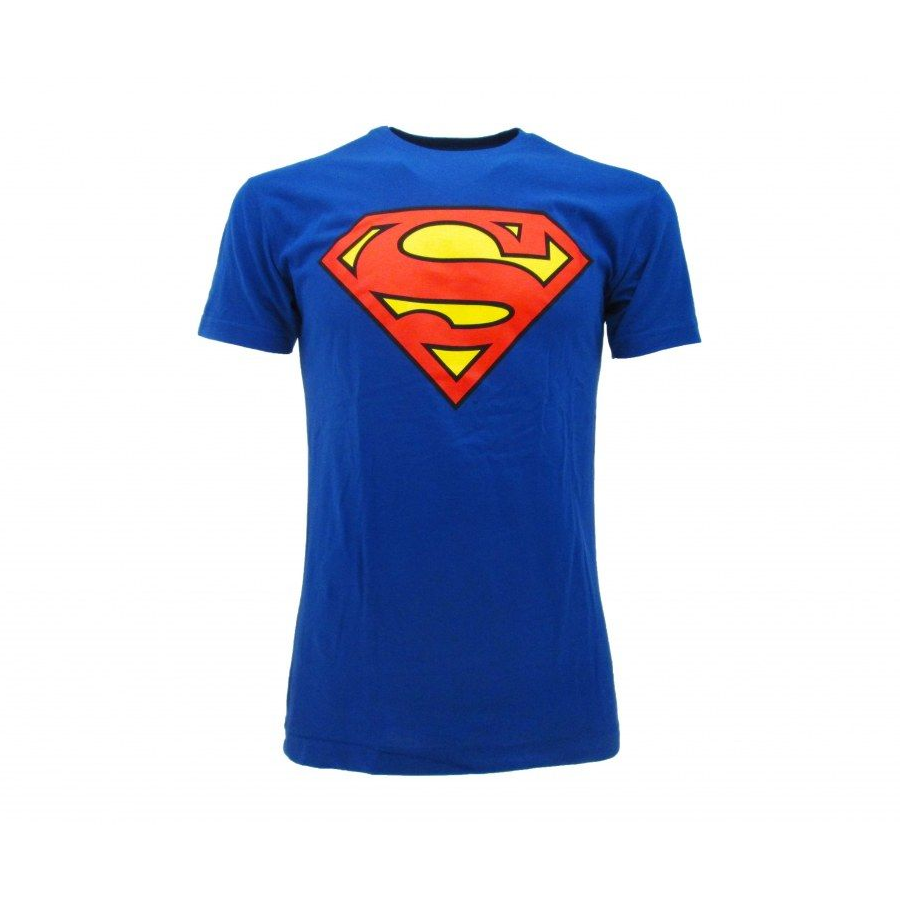 SUPERMAN  LOGO  T-shirt  S  blue