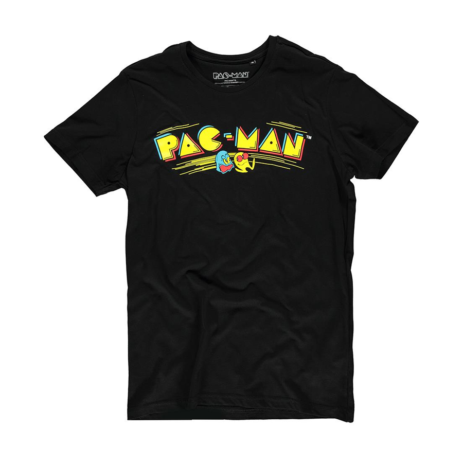 PAC-MAN  RETRO LOGO  T-shirt  M  NERA