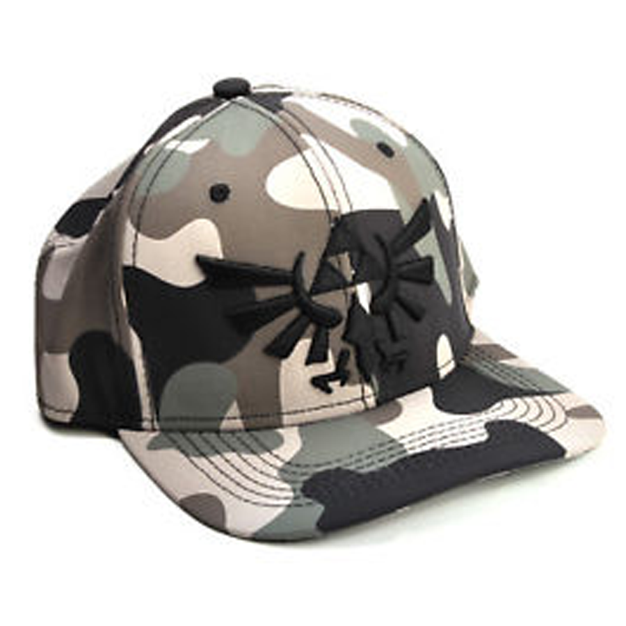 NINTENDO  ZELDA  SCREEN PRINT CAMOUFLAGE 3D  CAPPELLINO