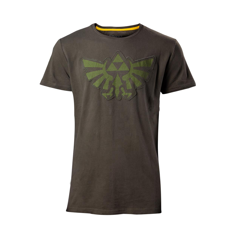 NINTENDO  ZELDA  STITCHED HYRULE   T-shirt  M  VERDE
