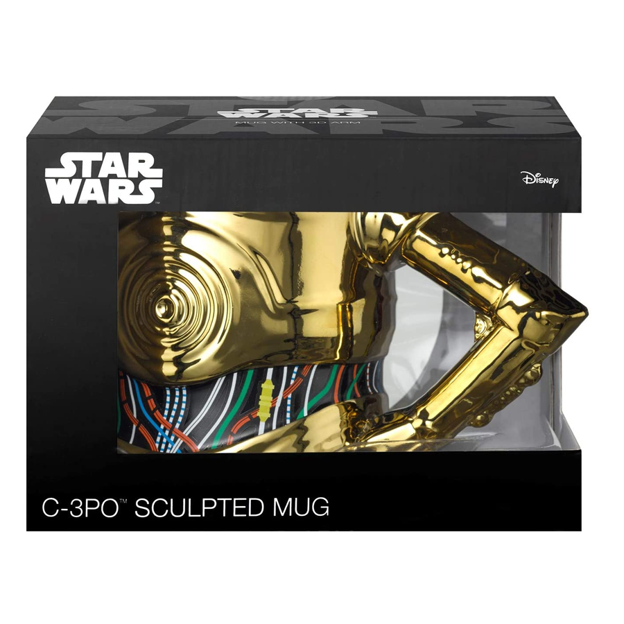 STAR WARS TAZZA XL C3PO CON MANICO 3D