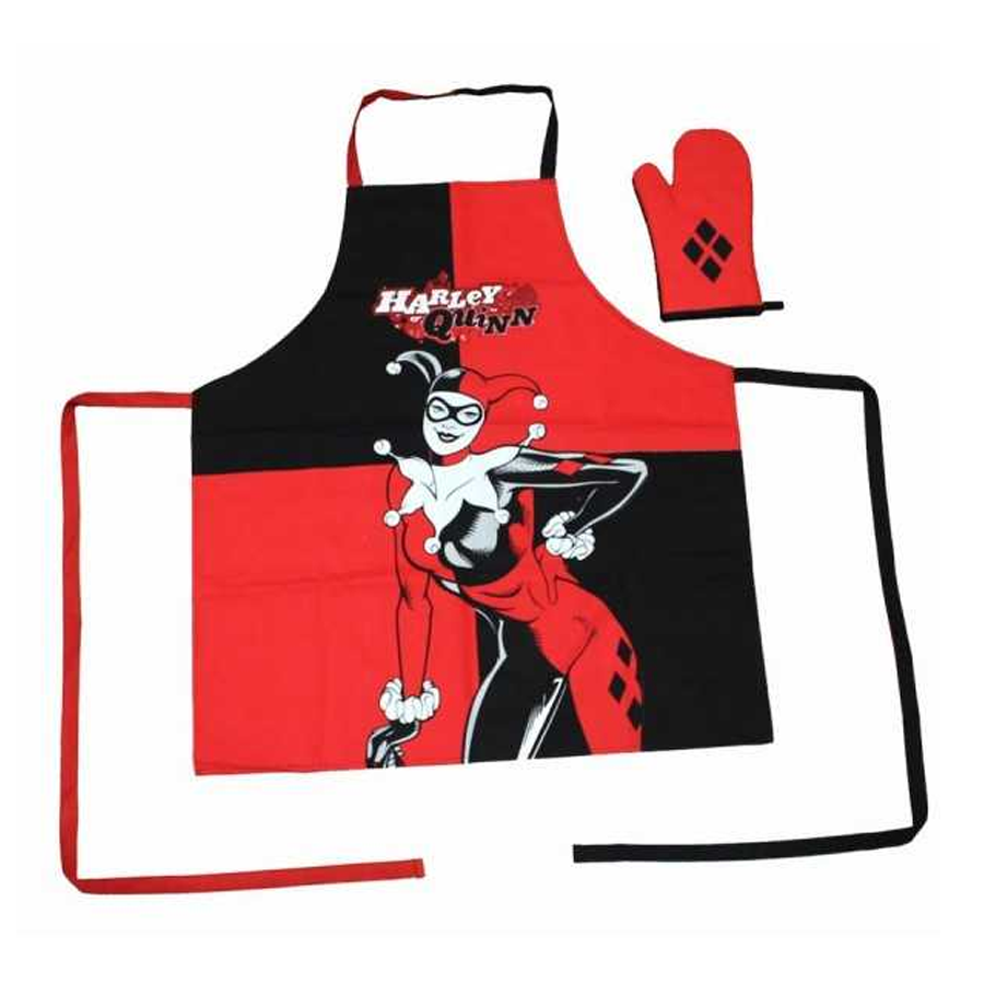 DC COMICS  HARLEY QUINN GREMBIULE + GUANTO DA CUCINA
