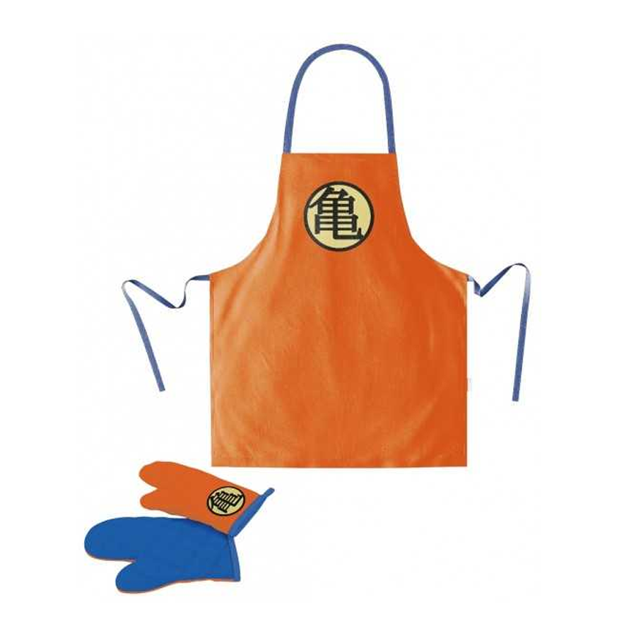 DRAGON BALL   GENIO SIMBOLO  GREMBIULE + GUANTO DA CUCINA
