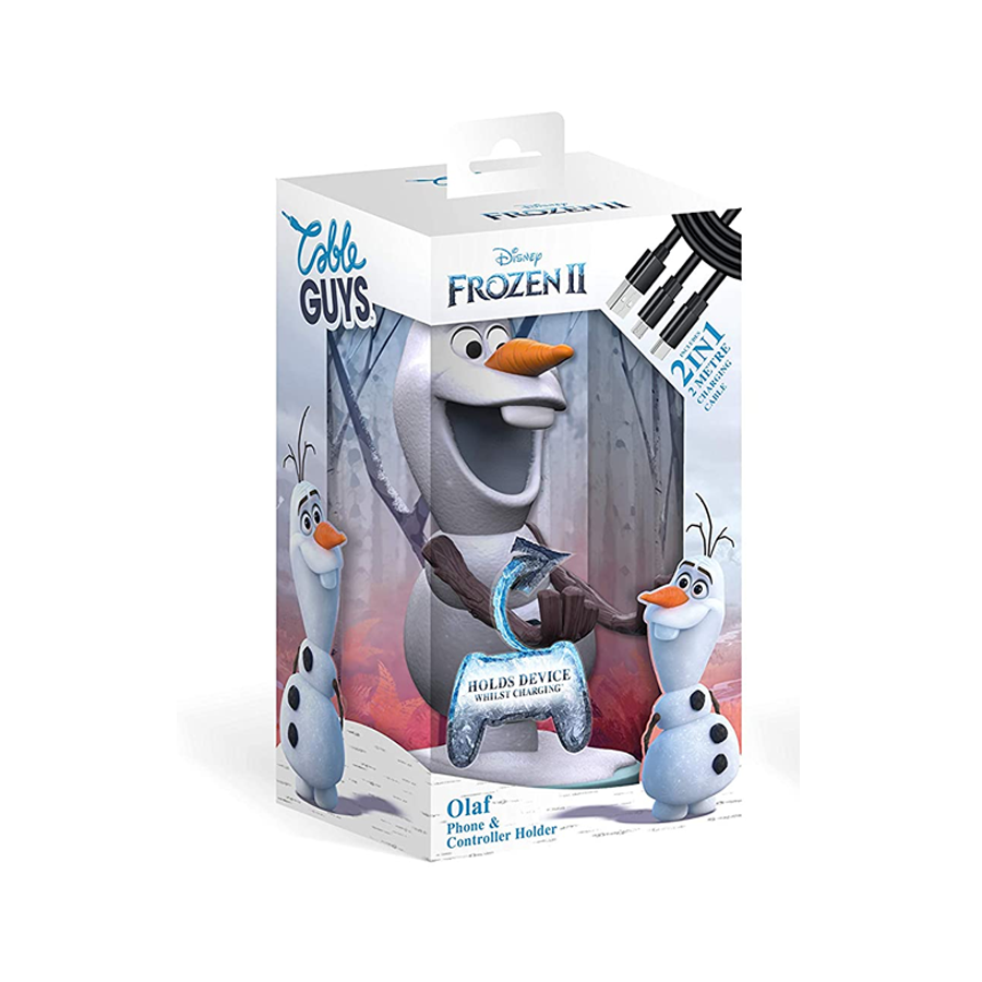 DISNEY  FROZEN II OLAF CABLE GUYS (porta smartphone/controller + cavo USB 2 metri separato)
