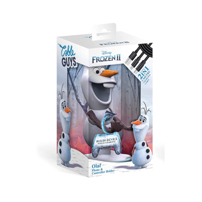 DISNEY  FROZEN II OLAF CABLE GUYS (porta smartphone/controller + cavo USB 2 metri separato)