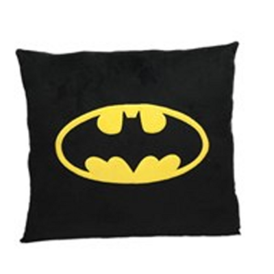 DC COMICS   BATMAN  CUSCINO QUADRATO  LOGO  RICAMATO